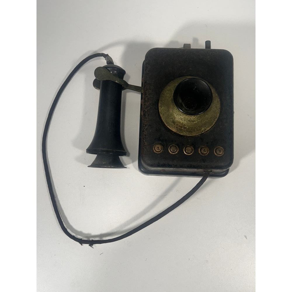 Antique Connecticut Telephone & Electric Co 5-Button Intercom Station Meriden CT
